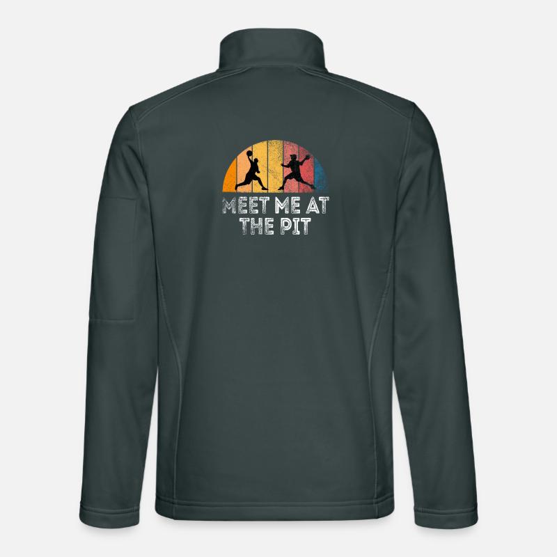 Triff mich in der Grube Unisex Softshelljacke