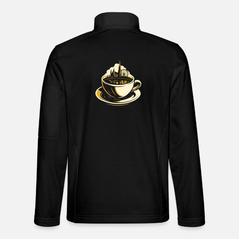 Vienna in a Cup - Unisex Softshelljacke - Schwarz