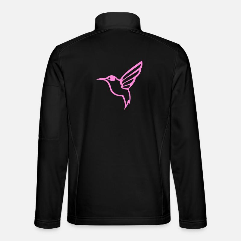 Hummingbird Bird - Unisex Softshell Jacket - black