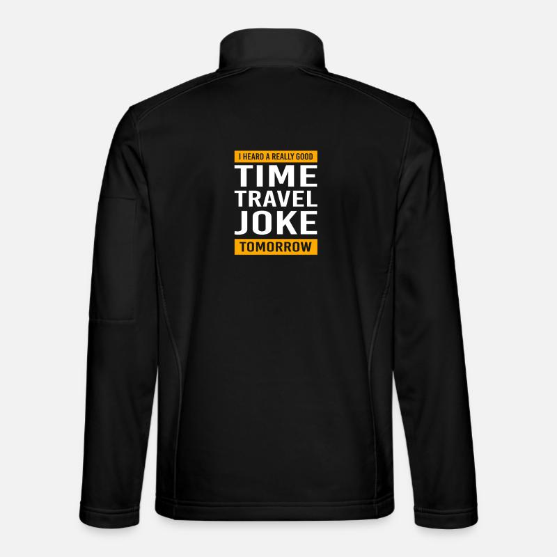 Zeitreise - Unisex Softshelljacke - Schwarz