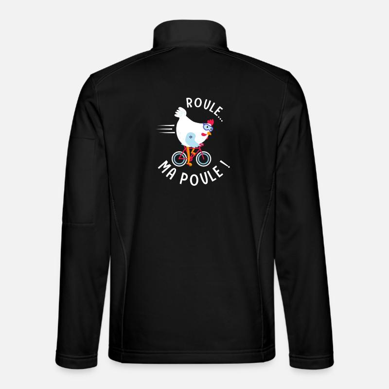vélo velo cycliste roule ma poule Veste en tissu softshell Unisexe