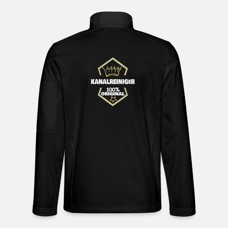 Job sewer cleaner - Unisex Softshell Jacket - black