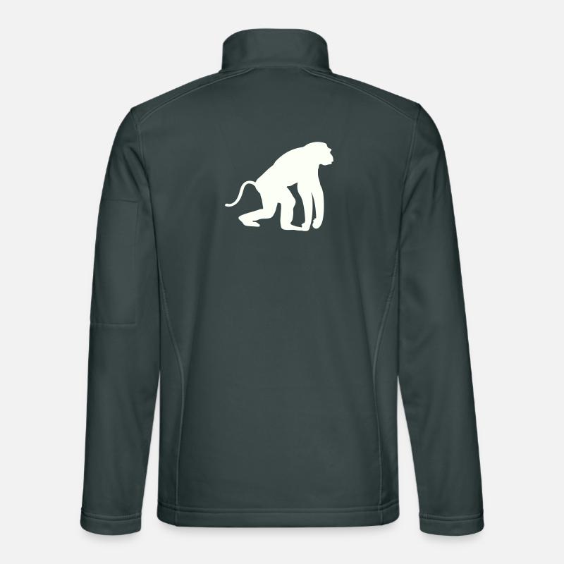 Monkey Silhouette Unisex Softshell Jacket