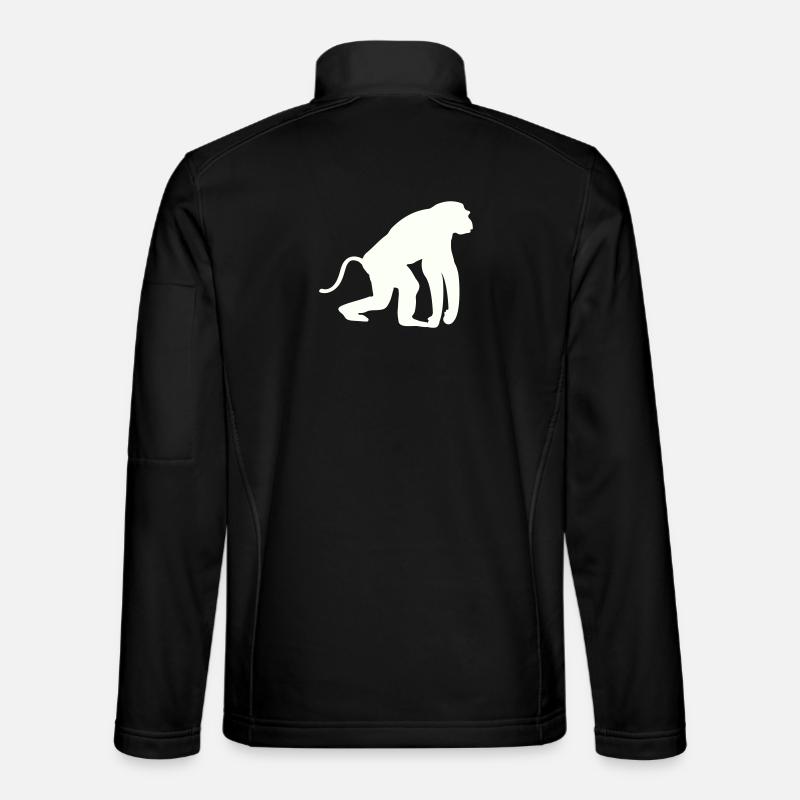 Affe Silhouette Unisex Softshelljacke