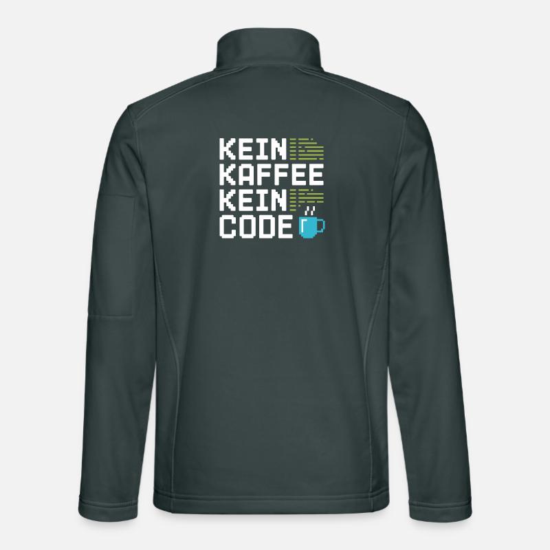 No Coffee No Code Programmer Computer Scientist Unisex Softshell Jacket