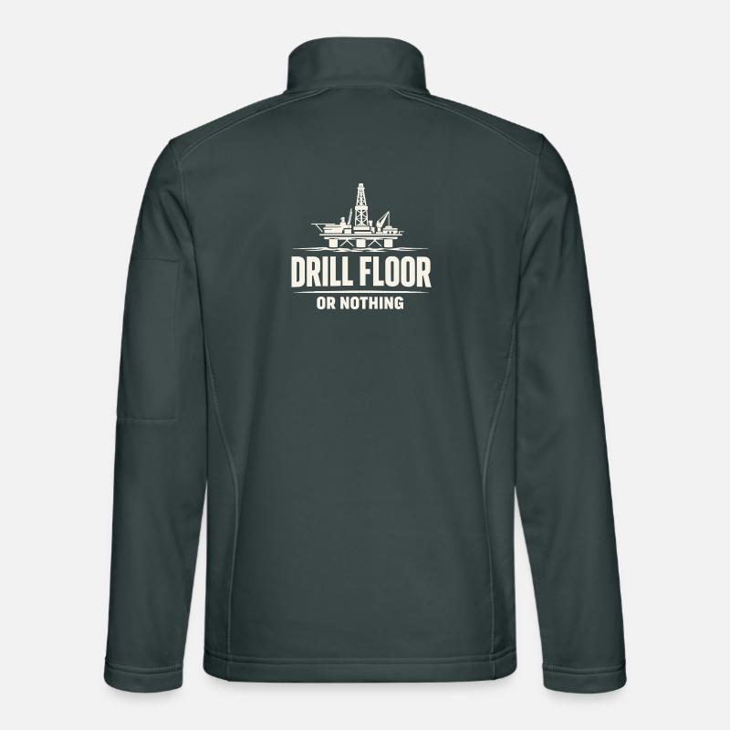 Offshore Drill Rig Drill Bit Drilling Floor Offshore Unisex Softshell Jacket