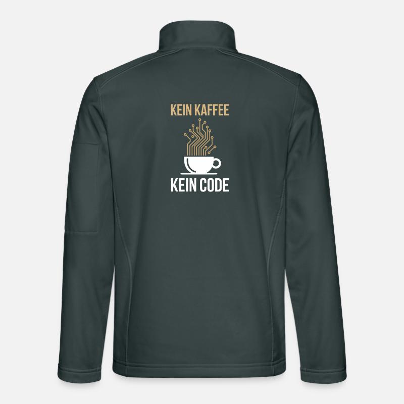 No Coffee No Code Programmeur Informaticien Veste en tissu softshell Unisexe