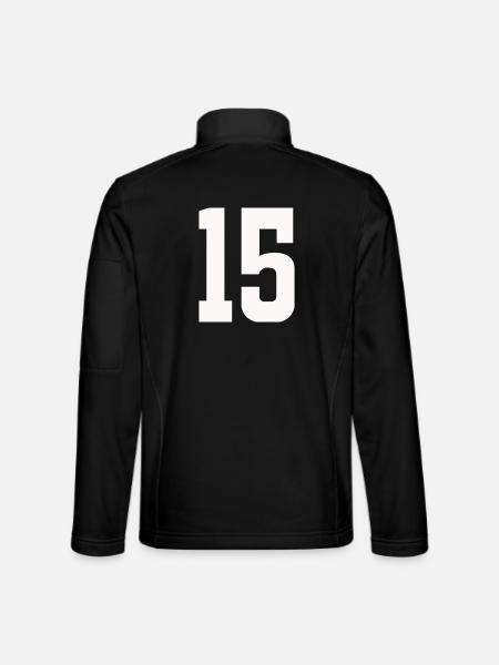 Numéro 15 - Veste en tissu softshell Unisexe - noir