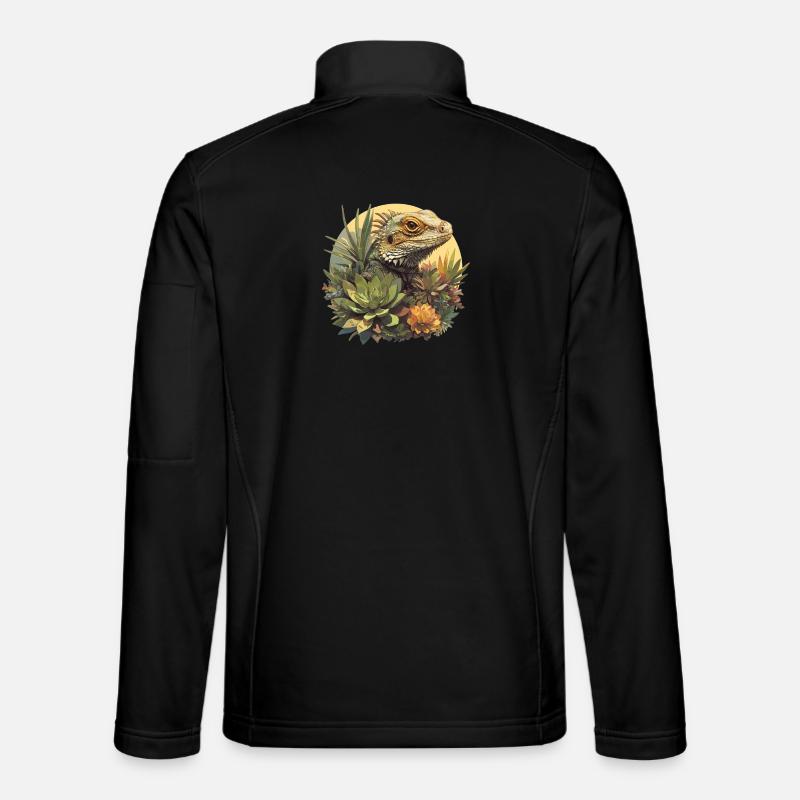Eidechsen Eidechse - Unisex Softshelljacke - Schwarz