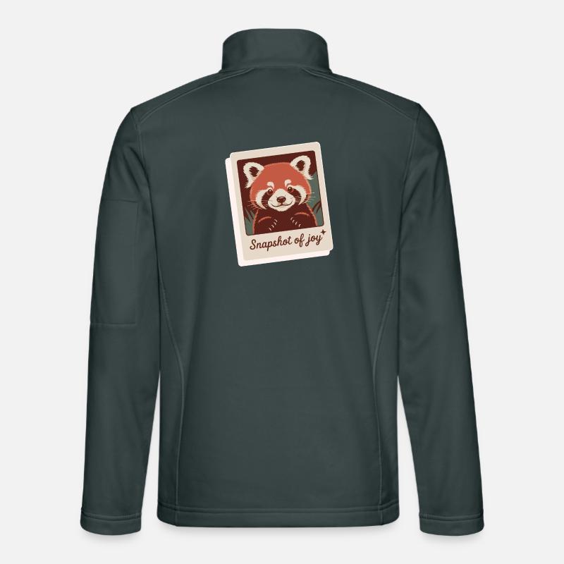 Roter Panda Schnappschuss Freude Unisex Softshelljacke