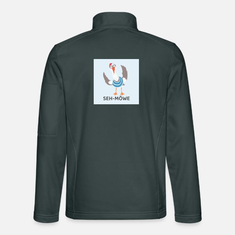SEH-MÖWE – Mouette drôle Veste en tissu softshell Unisexe