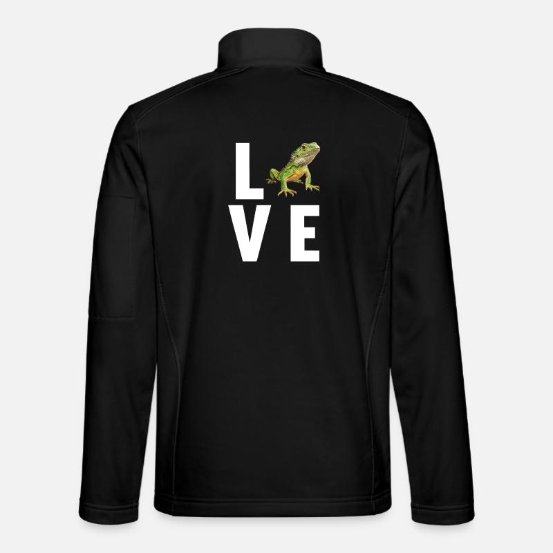 Eidechsen Eidechse - Unisex Softshelljacke - Schwarz