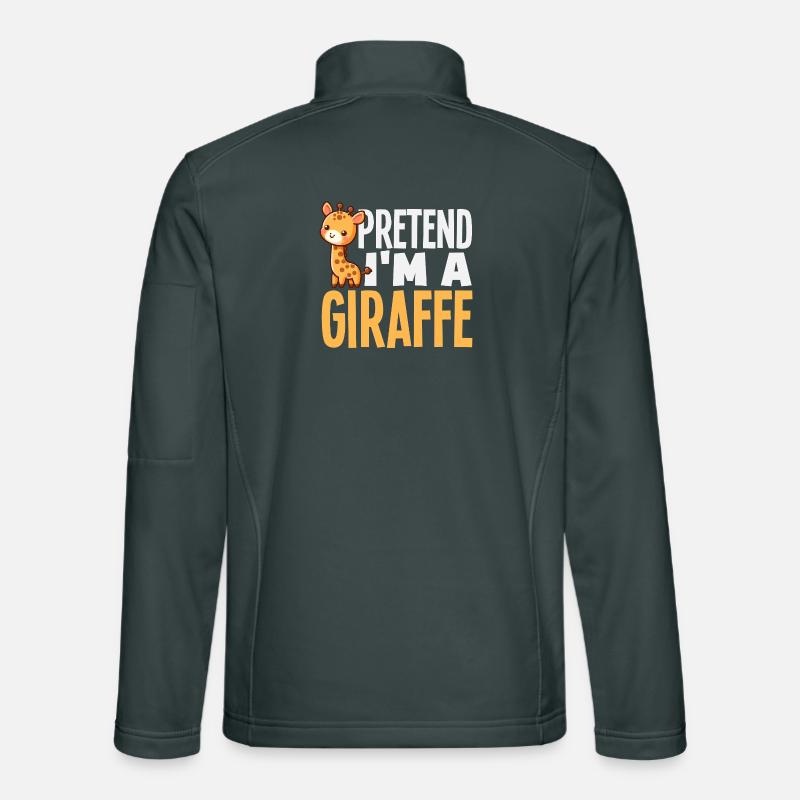 Fais comme si j’étais un costume de girafe Veste en tissu softshell Unisexe