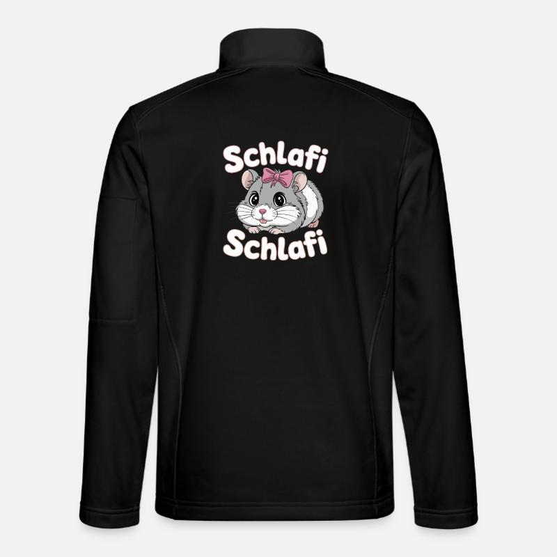 Schlafi Schlafi Hamster Design - Unisex Softshelljacke - Schwarz