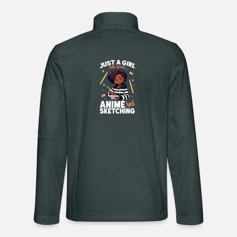 Nur Ein Mädchen Das Anime Liebt Und Zeichnet Otaku Unisex Softshelljacke