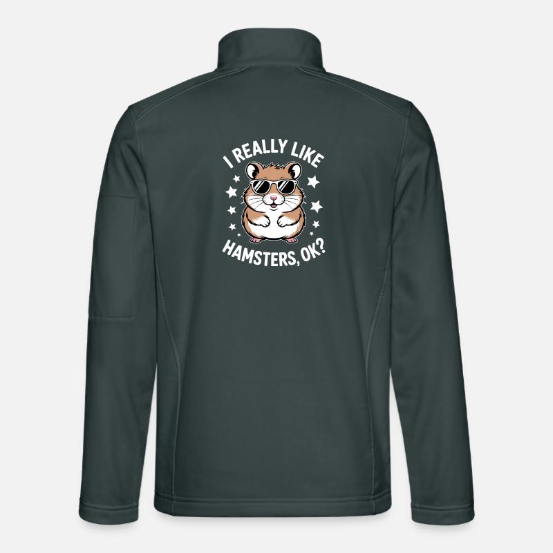 Hamster Sprüche Hamster Lustiges Hamster Geschenk  Unisex Softshelljacke