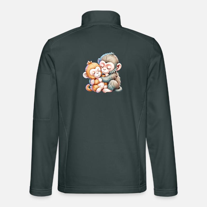Hugging Monkey Duo Unisex Softshell Jacket