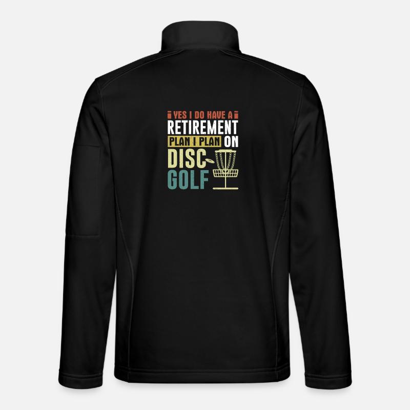 Cadeaux de disc golf Disc Golf - Veste en tissu softshell Unisexe - noir