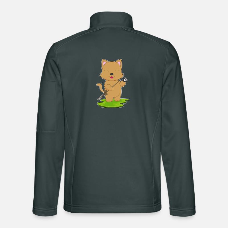 Katze Billiard Queue Sport Unisex Softshelljacke