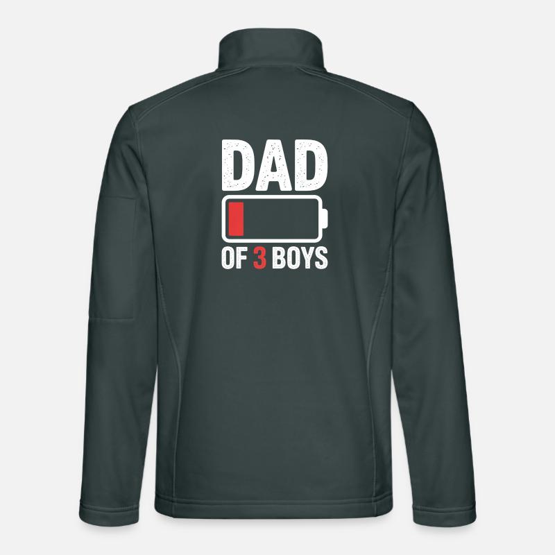 Dad of Three Boys Unisex Softshell Jacket