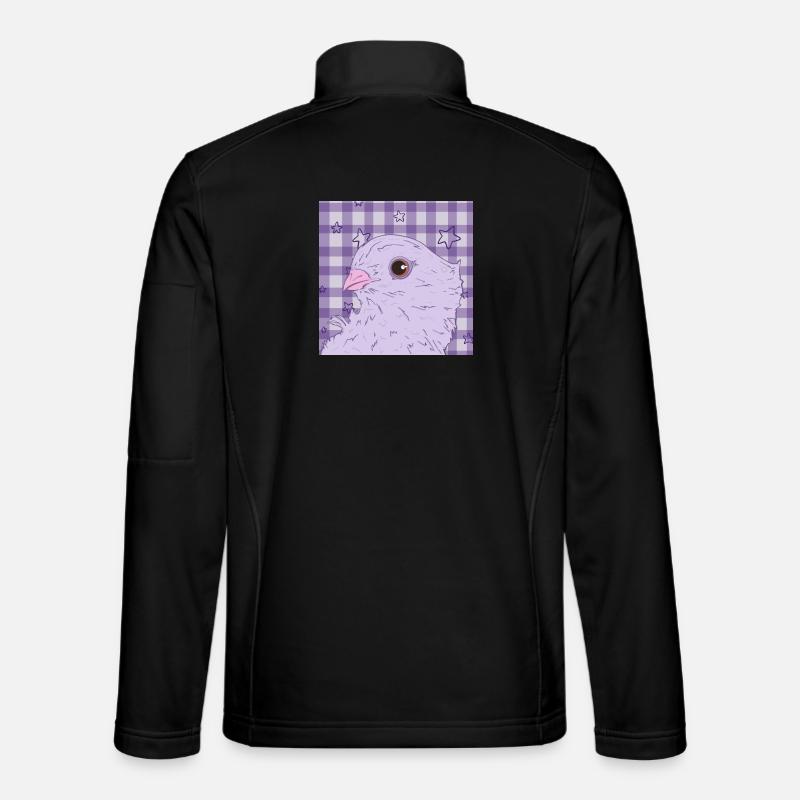 Jolie colombe rose violette Veste en tissu softshell Unisexe