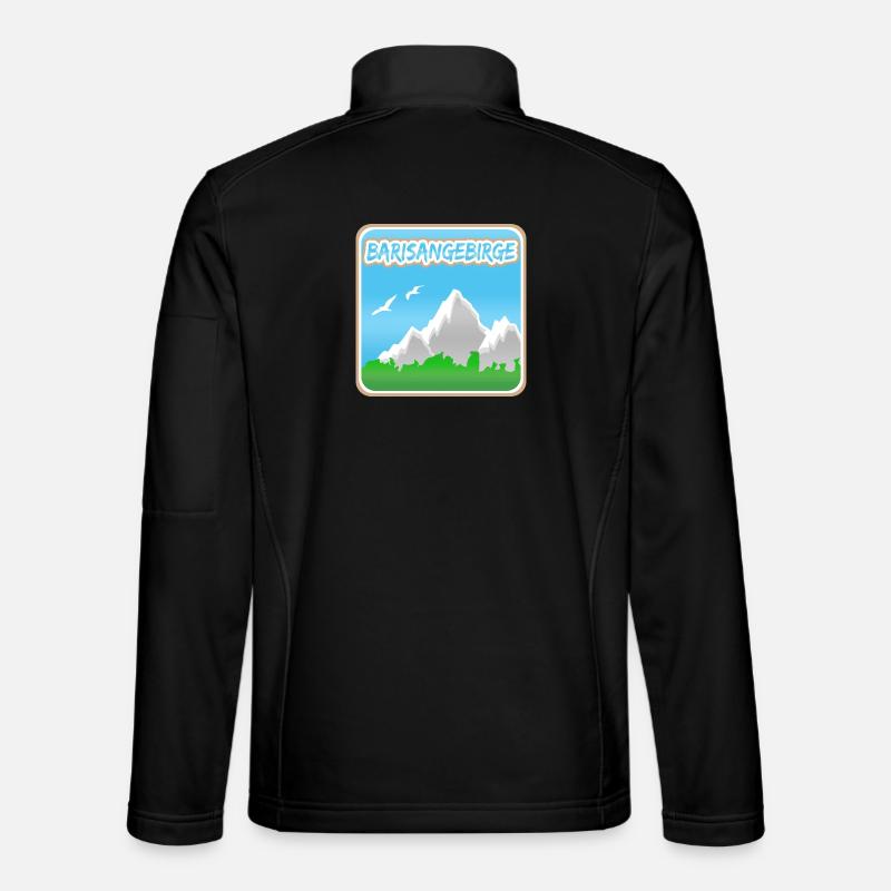 Barisan Mountains as a mountain - Unisex Softshell Jacket - black