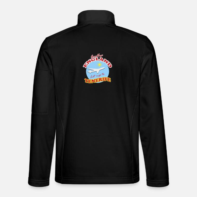 Adieu Angleterre. Allons à Tenerife. - Veste en tissu softshell Unisexe - noir