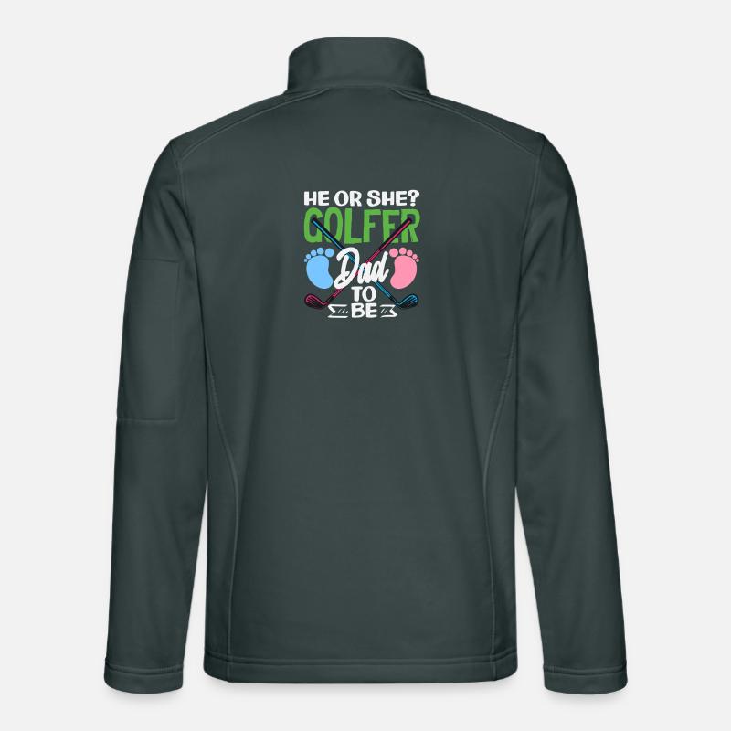Er Oder Sie Golfer Papa Gender Reveal Unisex Softshelljacke