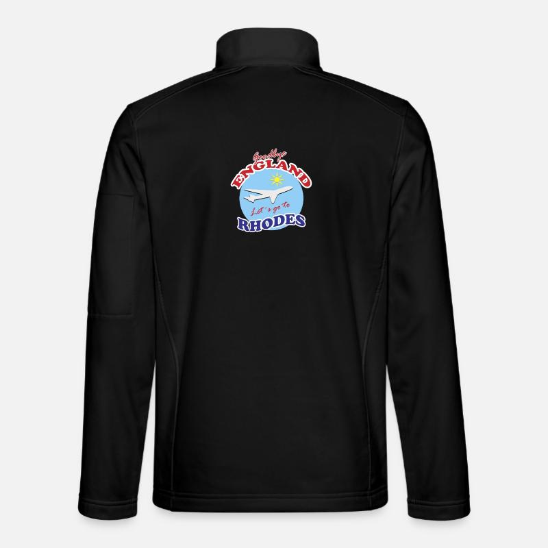 Adieu l’Angleterre. Allons à Rhodes. - Veste en tissu softshell Unisexe - noir