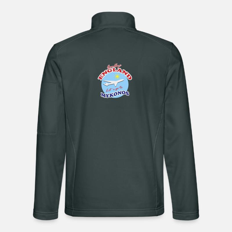 Adieu l’Angleterre. Allons à Mykonos. Veste en tissu softshell Unisexe
