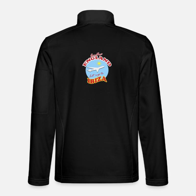 Adieu l’Angleterre. Allons à Ibiza. - Veste en tissu softshell Unisexe - noir