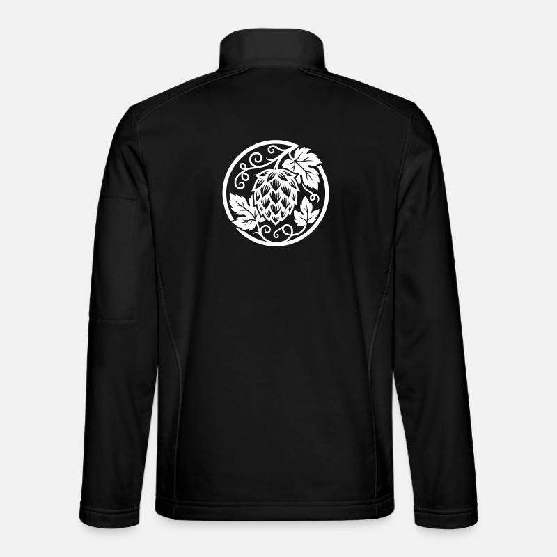 Hopfen Knospe - Unisex Softshelljacke - Schwarz