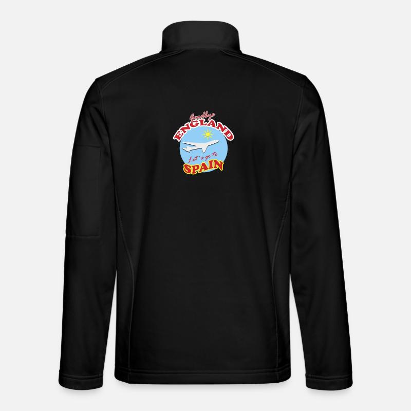 Spain Bound: Goodbye England - Unisex Softshell Jacket - black