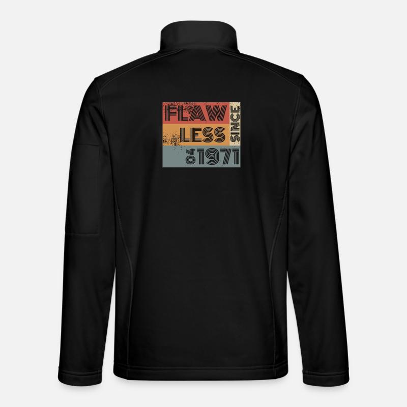 55. Birthday Flawless since 04/1971 - Unisex Softshell Jacket - black