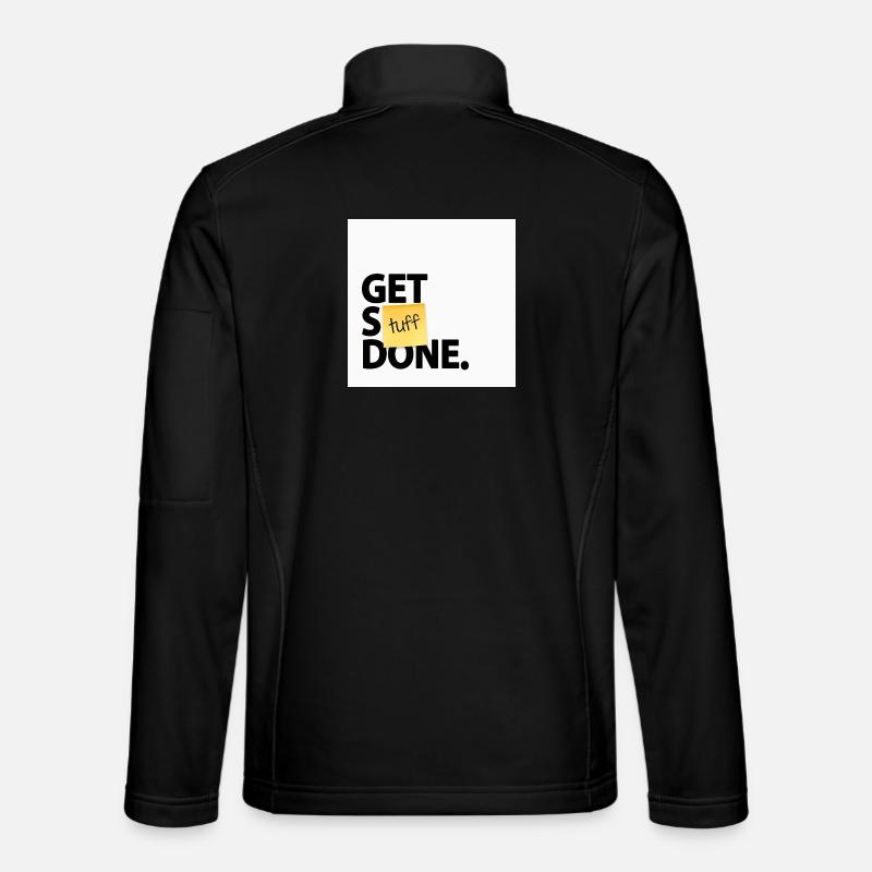Få ting gjort sjovt kontor motiverende design - Unisex softshelljakke - sort