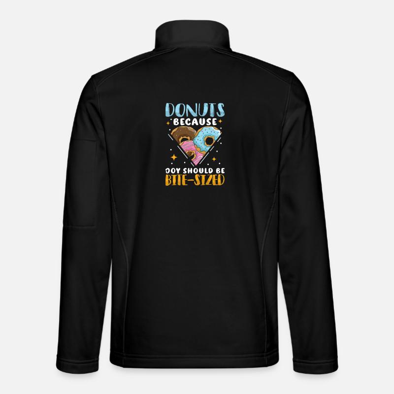 Restauration rapide en donuts - Veste en tissu softshell Unisexe - noir