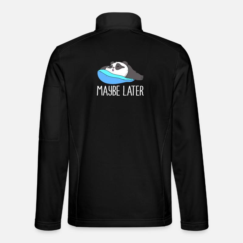lazy procrastination lazy laziness - Unisex Softshell Jacket - black