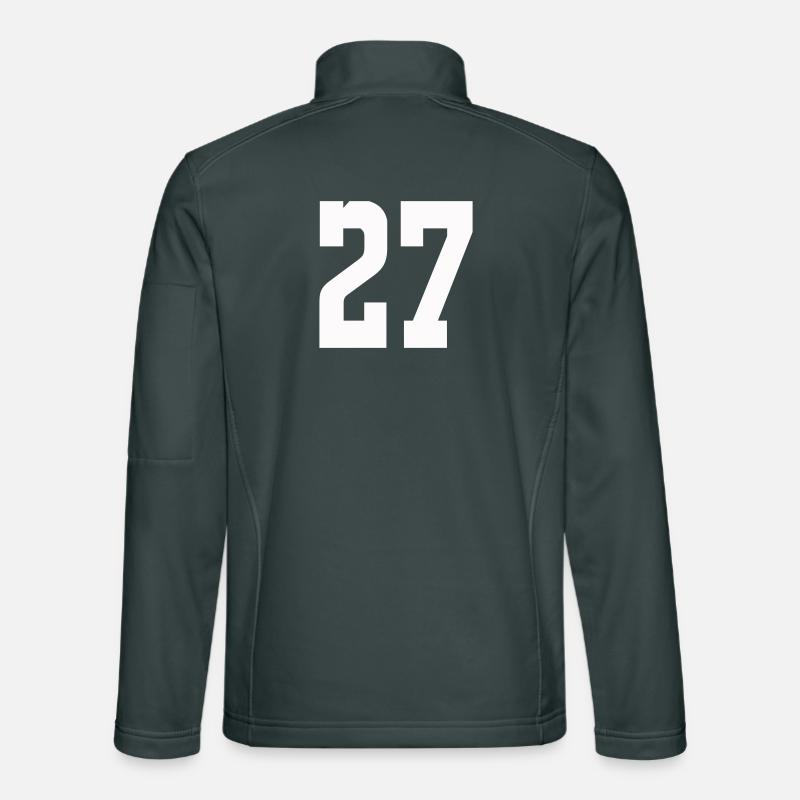 Numerals 27 Contrast Design Unisex Softshell Jacket