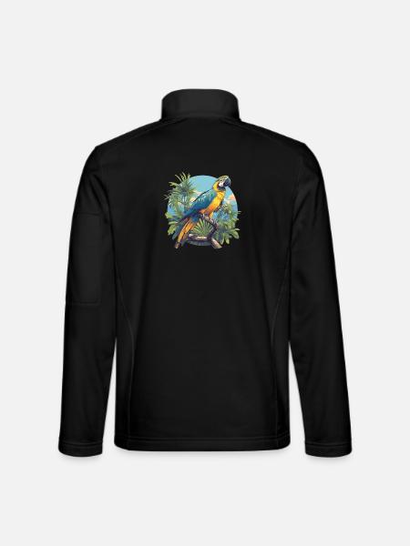 Macaw's Era - Unisex Softshell Jacket - black