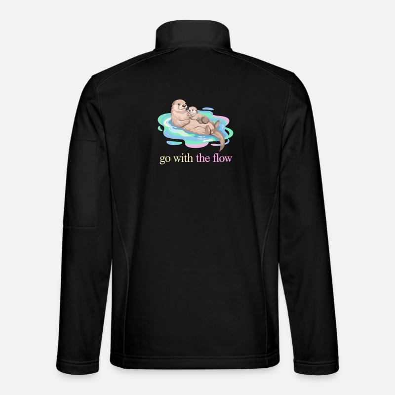 Nimm das Flow Otter Duo - Unisex Softshelljacke - Schwarz