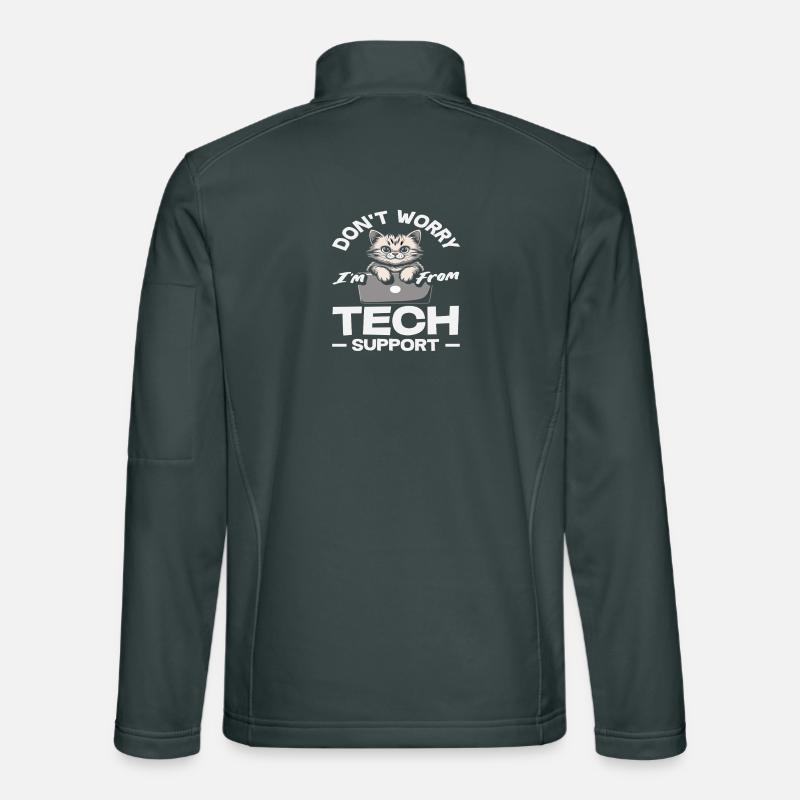 Don't worry, I'm from Tech Support Cat IT Unisex Softshell Jacket