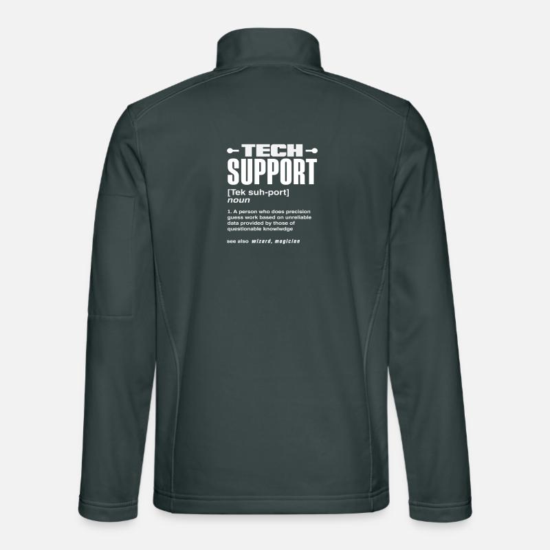 Funny Tech Support Definition Magician IT Unisex Softshell Jacket