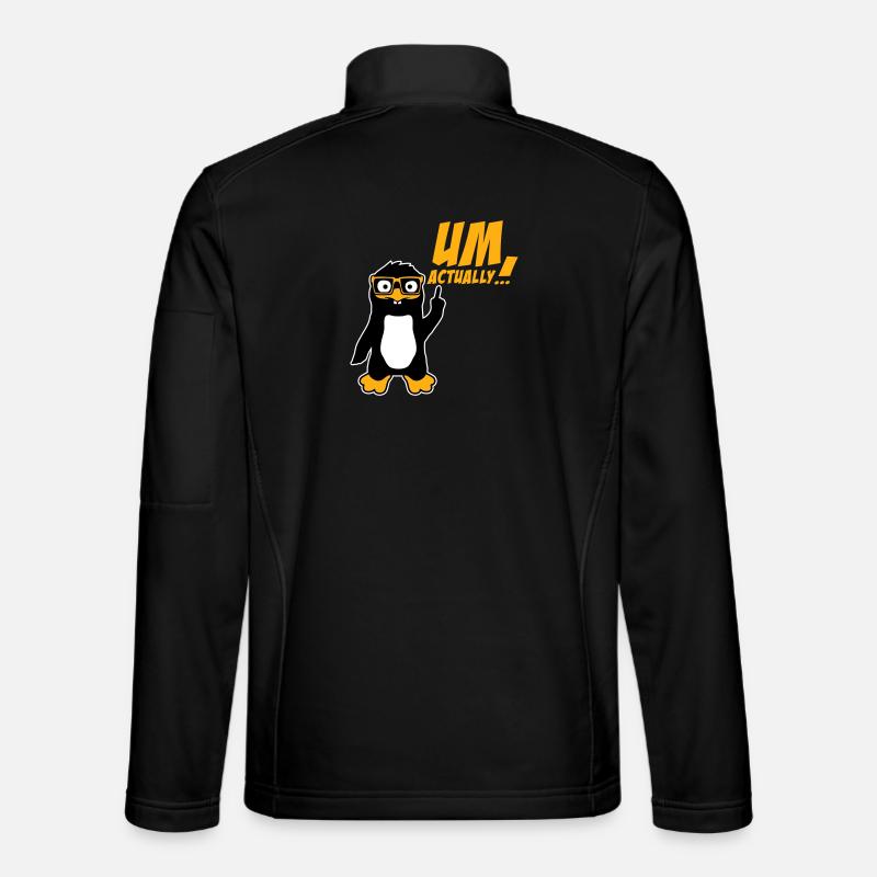Le Pingouin devient le logo du nerd vraiment drôle Veste en tissu softshell Unisexe