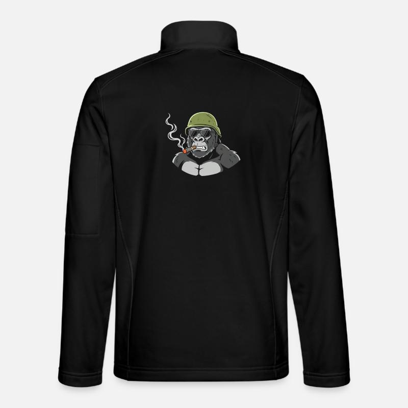 Gorilla Commando avec un cigare Veste en tissu softshell Unisexe