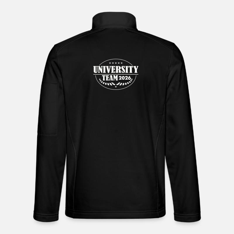 University Team 2026 Emblem - Unisex Softshell Jacket - black