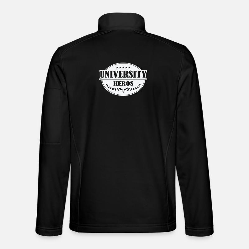 Unihelden Badge - Unisex Softshell Jacket - black