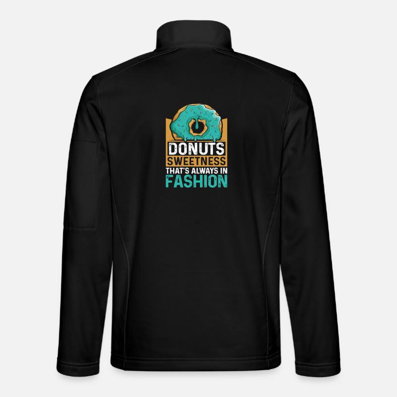 Donut fast food - Unisex Softshell Jacket - black