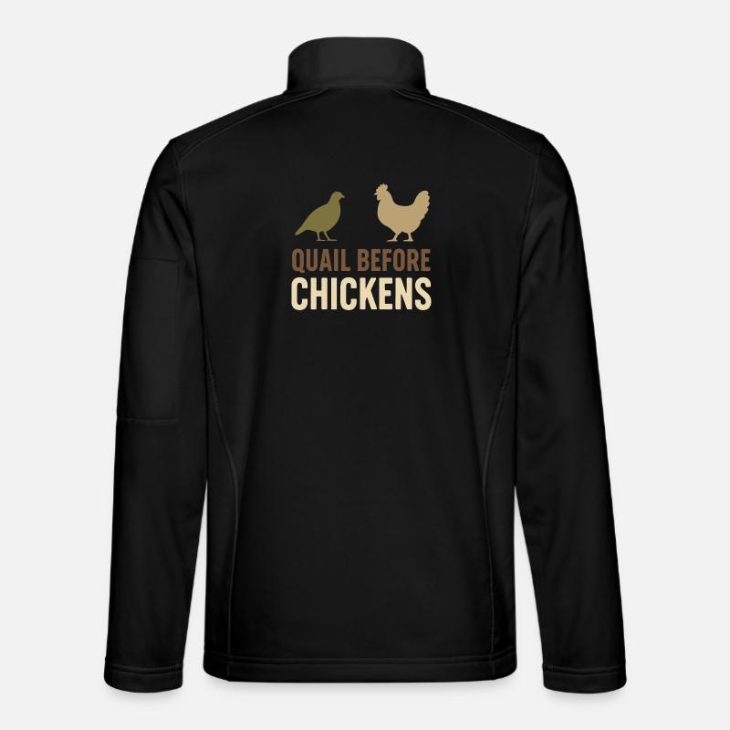 Quail Keeper Quail Farmer Backyard Quail - Unisex Softshell Jacket - black