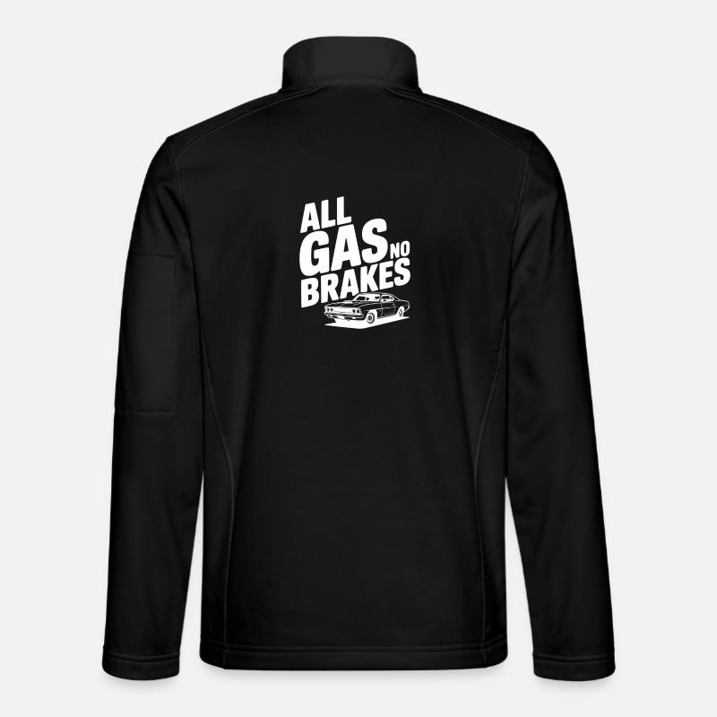 All Gas No Brakes - Unisex Softshell Jacket - black