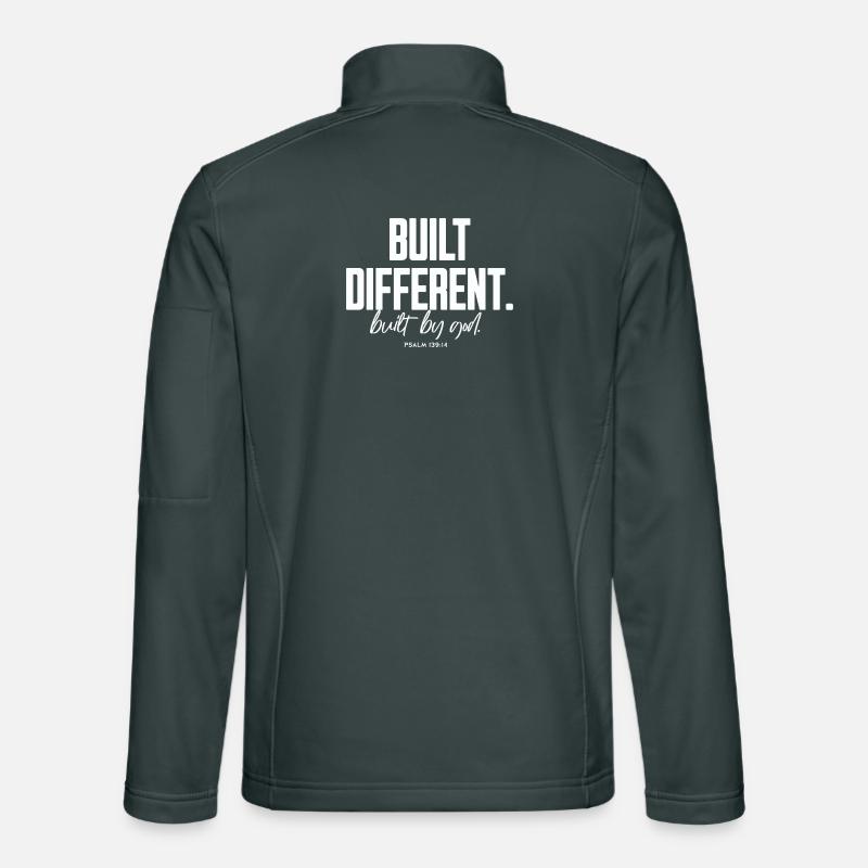 Built Different Built By God Psalm 139:14 Unisex Softshell Jacket